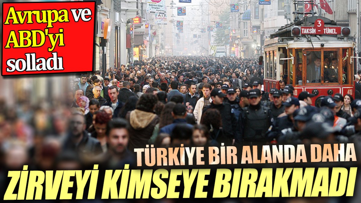 Türkiye bir alanda daha zirveyi kimselere bırakmadı Avrupa ve ABD yi