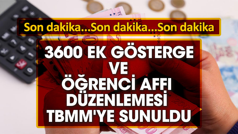 Son Dakika Ek G Sterge Ve Renci Aff D Zenlemesi Tbmm Ye Sunuldu