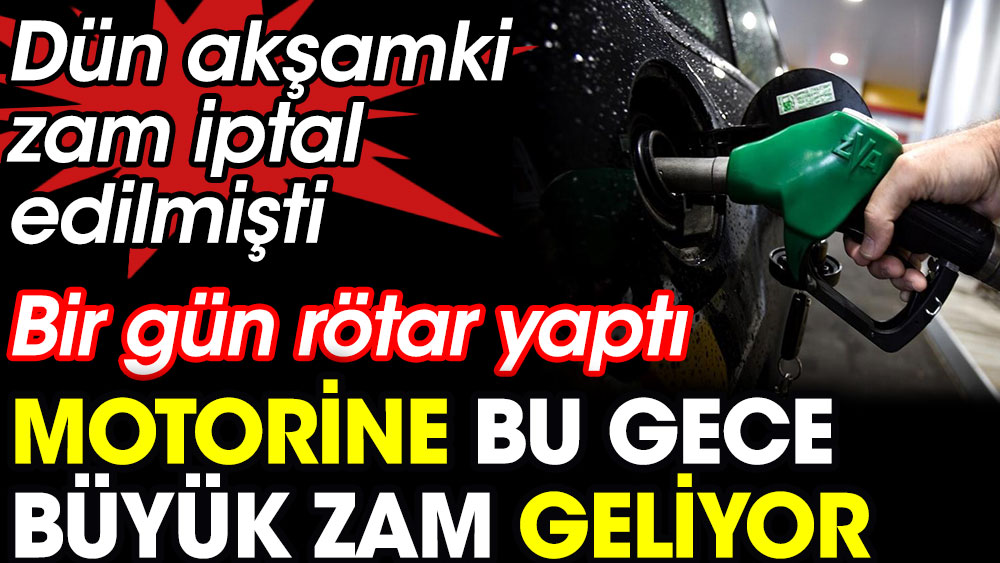 Motorine Bu Gece B Y K Zam Geliyor