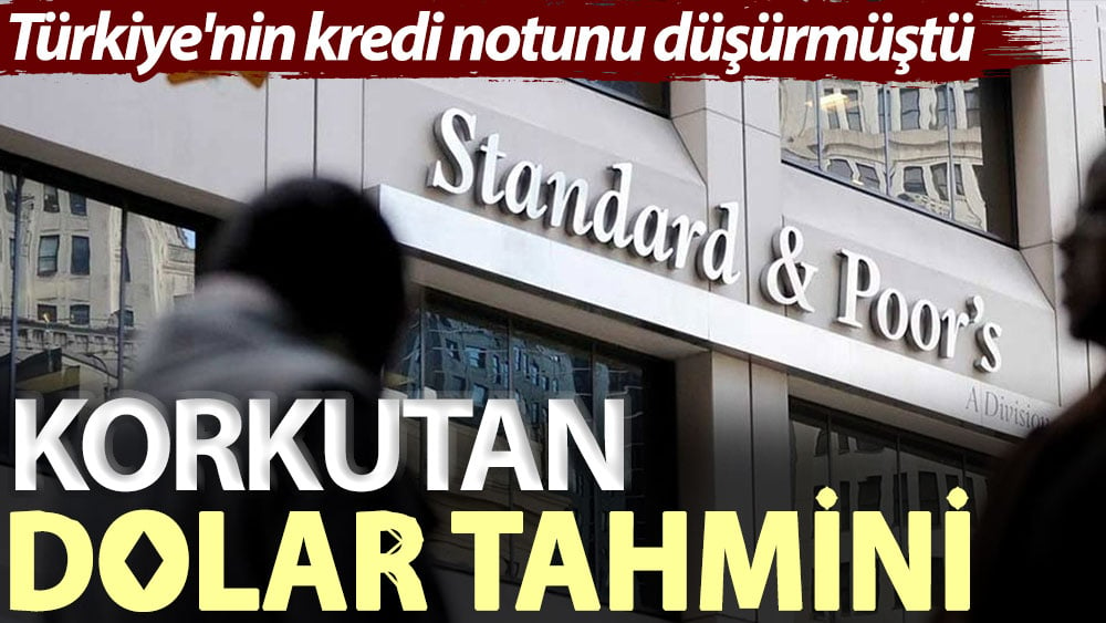 Türkiye nin kredi notunu düşürmüştü Korkutan dolar tahmini