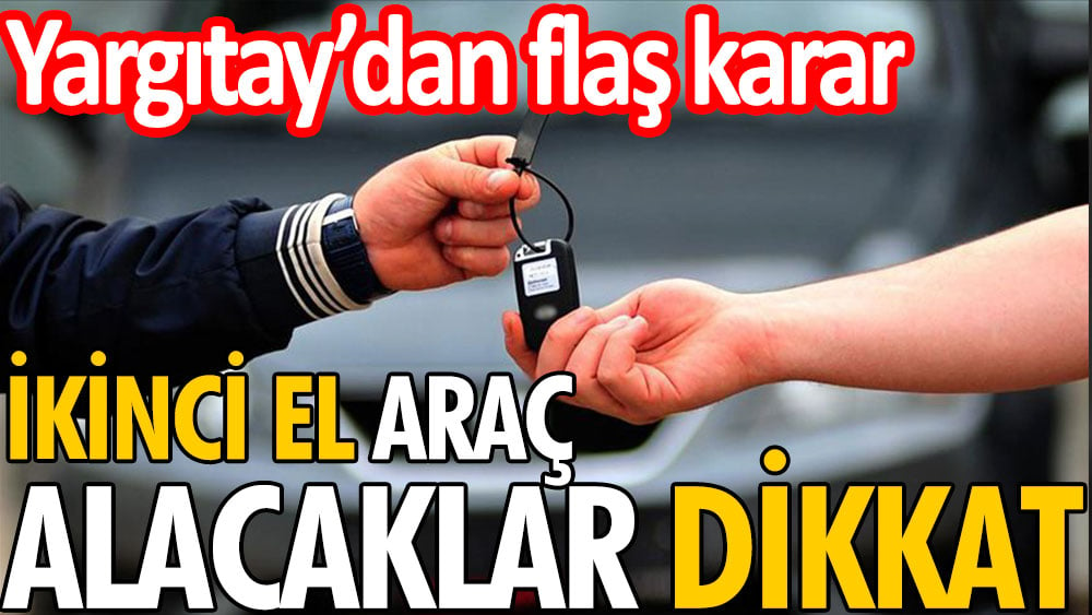 Kinci El Ara Alacaklar Dikkat Yarg Tay Dan Fla Karar