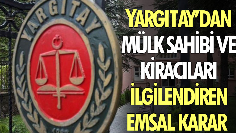 Yarg Tay Dan M Lk Sahibi Ve Kirac Lar Ilgilendiren Emsal Karar