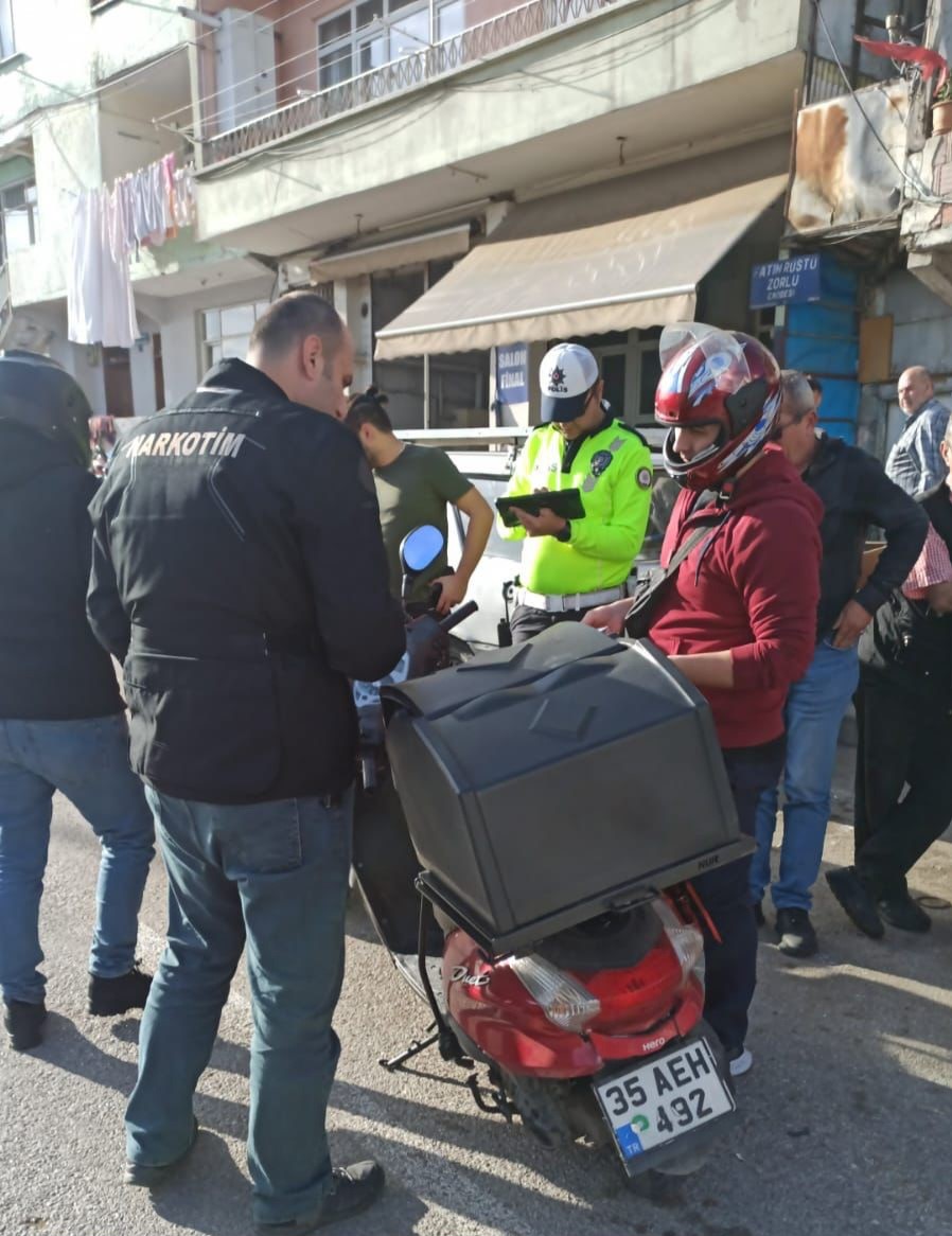 Samsun da polisten motosiklet uygulaması