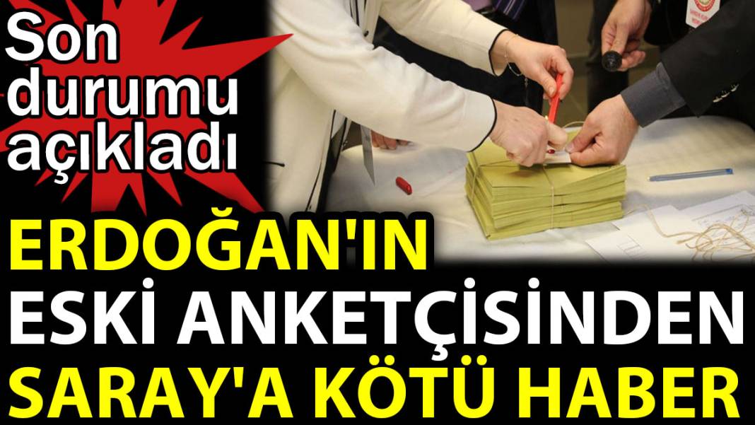 Erdoğan'ın eski anketçisinden Saray'a kara haber. Son durumu açıkladı 1