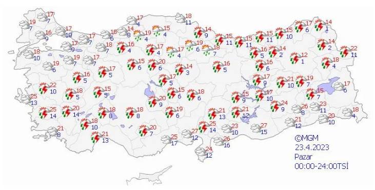 Bayram planı olanlar dikkat: 19 il için sarı alarm. Çok kuvvetli geliyor 11