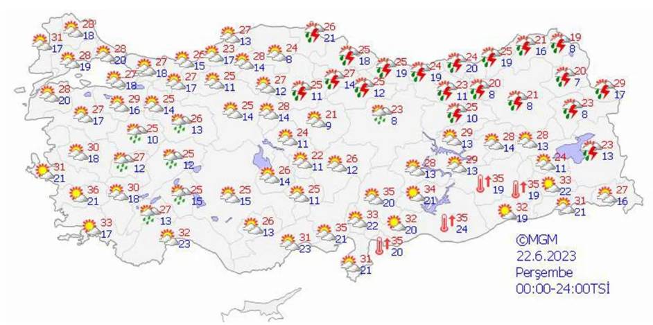 Meteoroloji'den sel ve su baskını uyarısı! 13 il için saat verildi 23