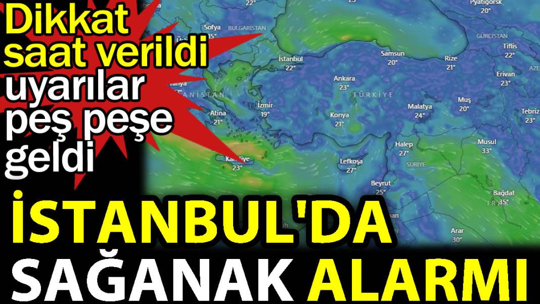 İstanbul'da sağanak alarmı. Dikkat saat verildi uyarılar peş peşe geldi 1