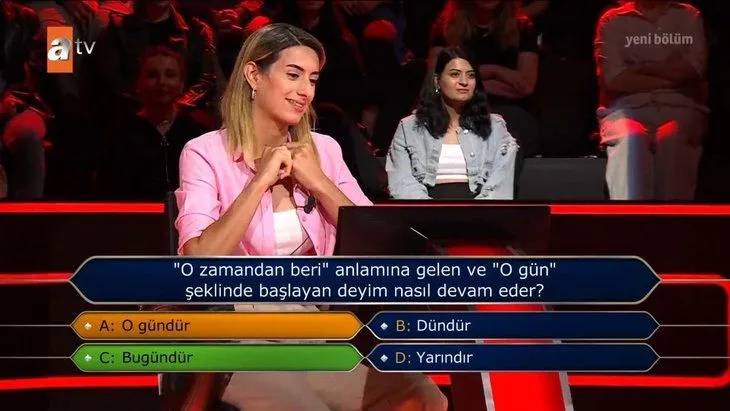 Milyoner yarışmasında seyirciler yanlış yönlendirdi. Verdikleri cevapla genç kızı elettirdiler 7