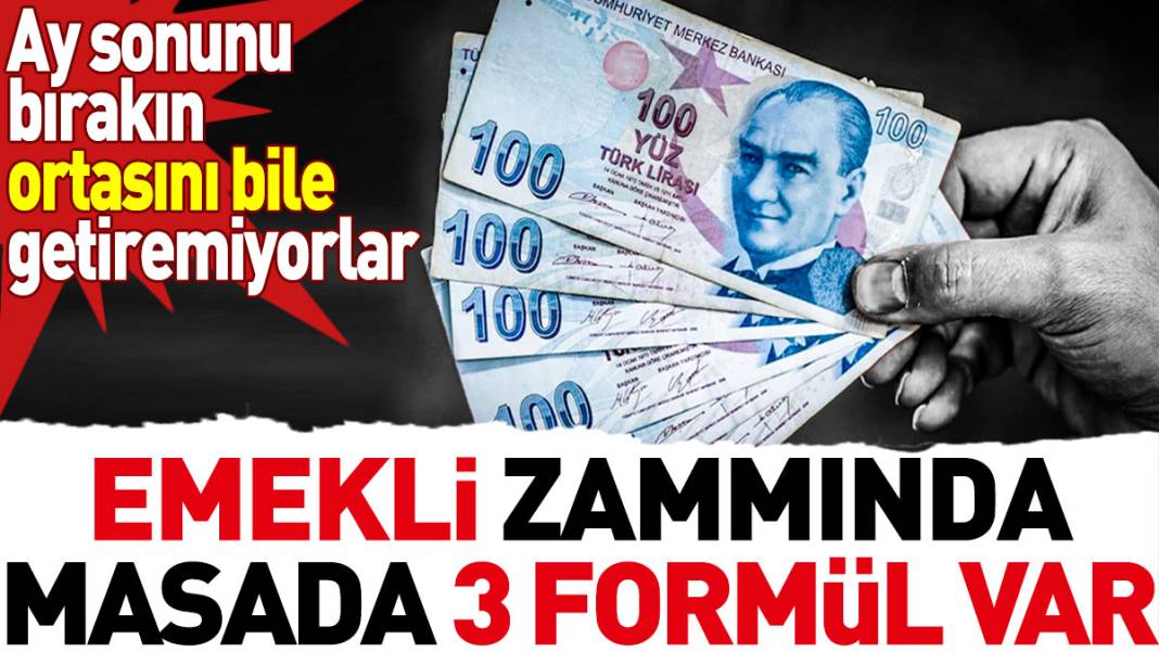 Emekli zammında masada 3 formül var. Ay sonunu bırakın ortasını bile getiremiyorlar 1