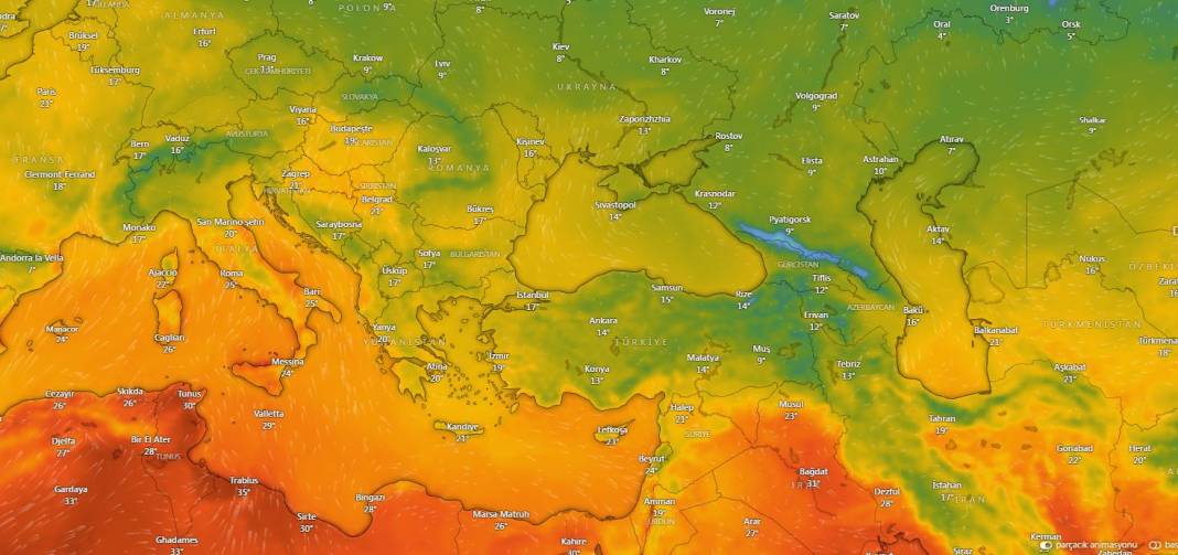 Bugün İstanbul'da başlayacak yurdun büyük bölümünde yaşanacak. Ekimin ortasında yaşanacak 13