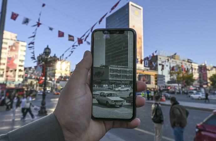 Ankara'nın eski ve yeni halleri tek karede. 100 yıllık Cumhuriyet’in başkenti 15