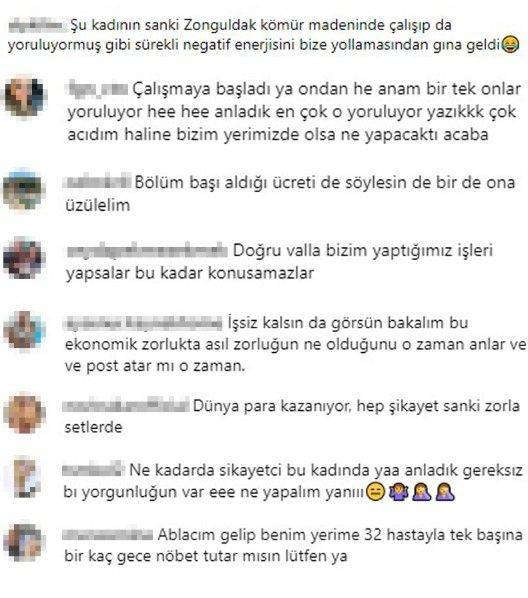 Bergüzar Korel'den tepki çeken paylaşım. ''Sanki kömür madeninde çalışıyor...'' 5