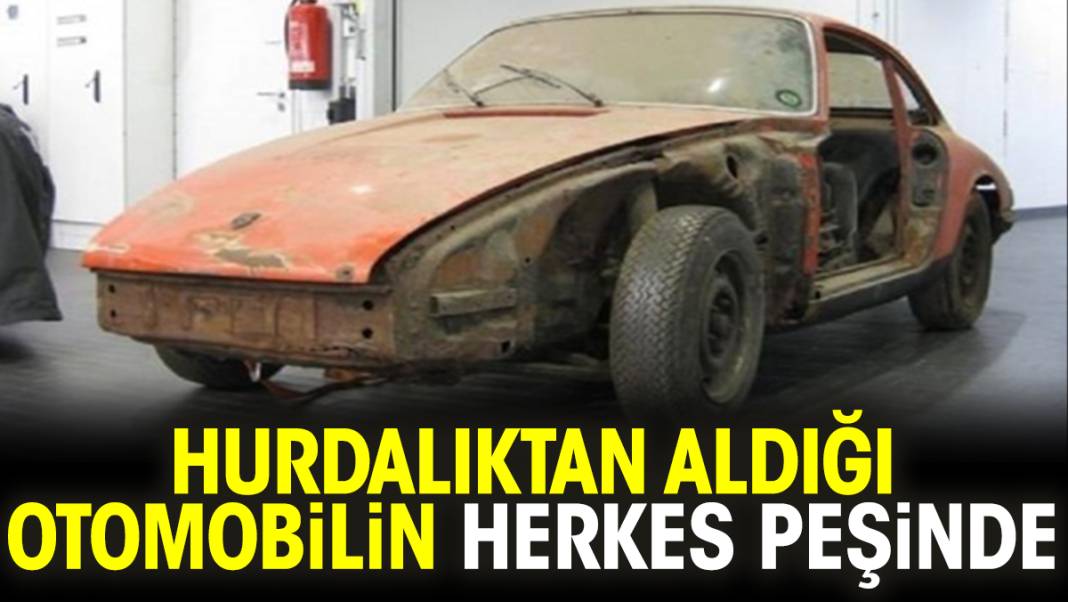 Hurdalıktan aldığı otomobilin herkes peşinde 1