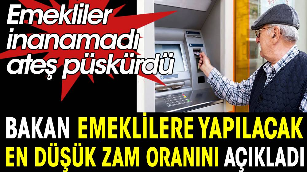 Bakan emeklilere yapılacak en düşük zam oranını açıkladı. Emekliler inanamadı ateş püskürdü 1