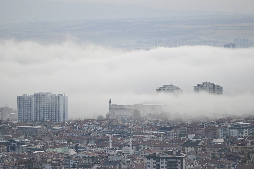 Ankara'yı sis yuttu. Fotoğraflar büyüledi 7