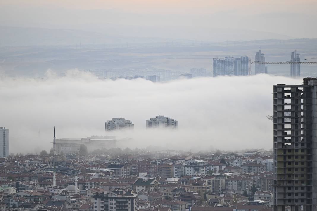 Ankara'yı sis yuttu. Fotoğraflar büyüledi 5