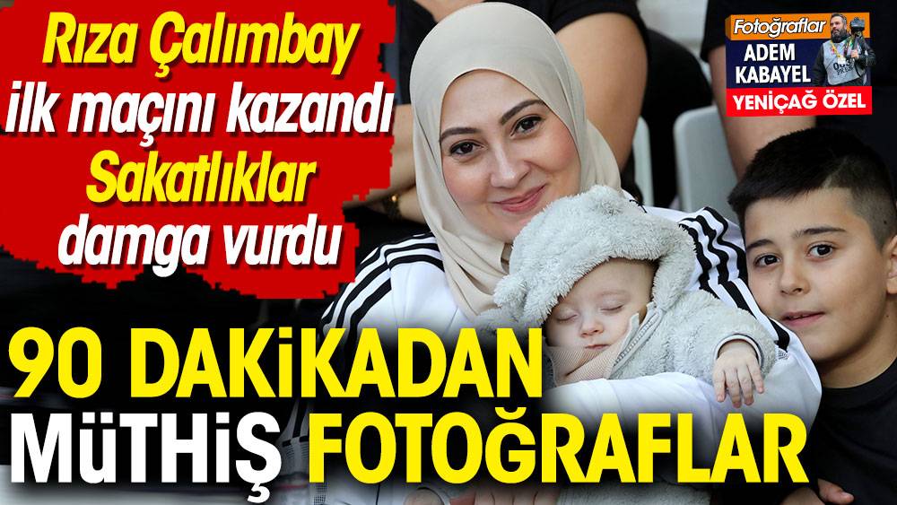 Rıza Çalımbay ilk maçını kazandı. Sakatlıklar damga vurdu. Beşiktaş Başakşehir maçından müthiş fotoğraflar 1