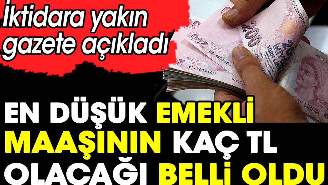 En düşük emekli maaşının kaç TL olacağı belli oldu. İktidara yakın gazete açıkladı 1