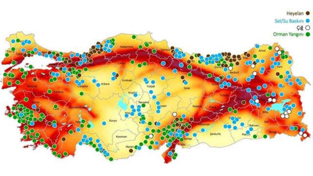 Türkiye fay hattı haritası güncellendi. 45 il risk altında 5