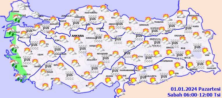 Meteorolojiden yeni yılın ilk günü için sağanak uyarısı. Şemsiyesi olmayan evden çıkmasın 11