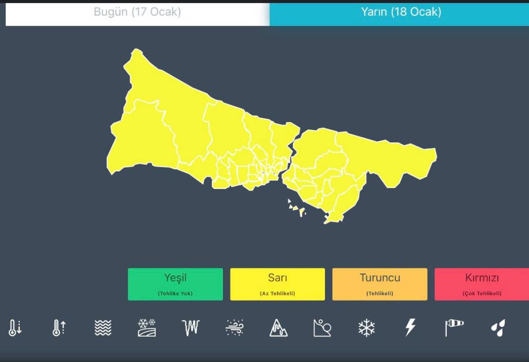 Meteoroloji 6 il için yarın uyarı üstüne uyarı yaptı: Aralarında İstanbul da var 3