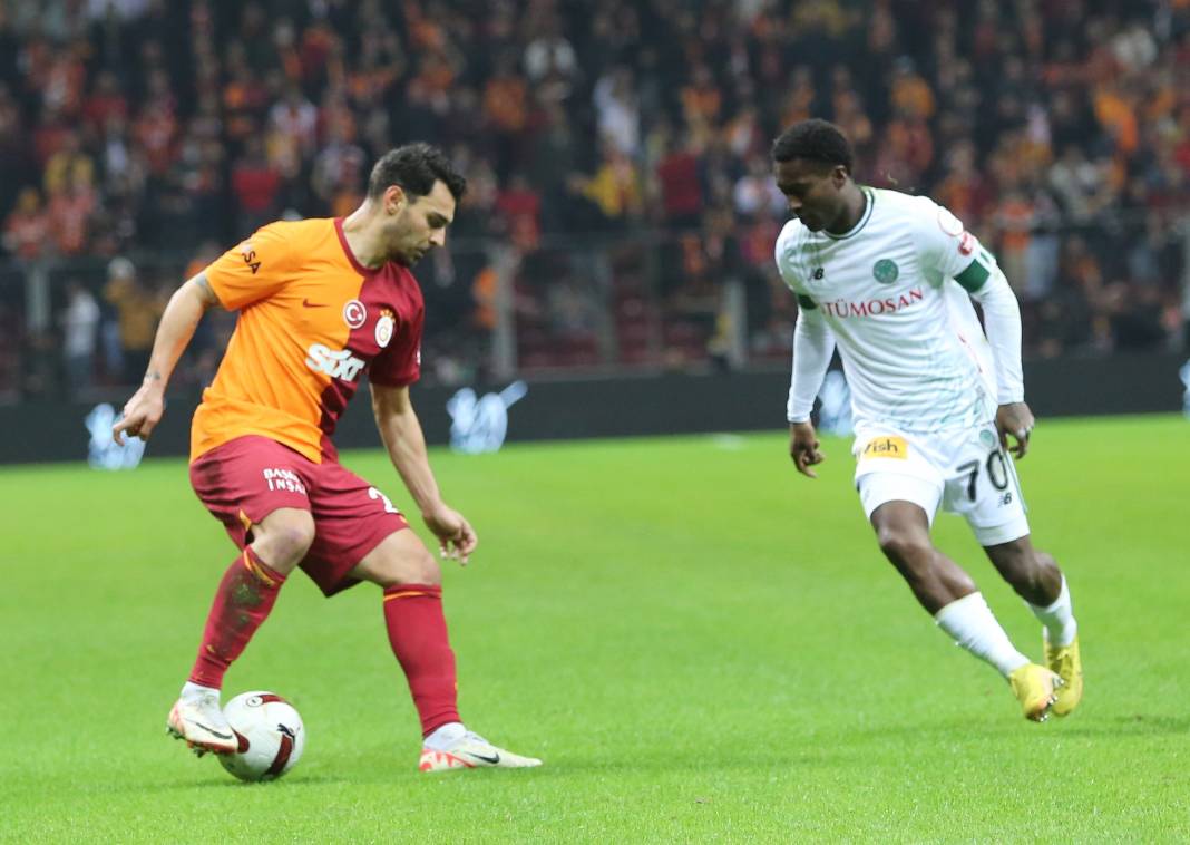 Galatasaray Konyaspor karşısında 3 golle güldü. Yarıştan kopmadı. Maçtan renkli görüntüler 16