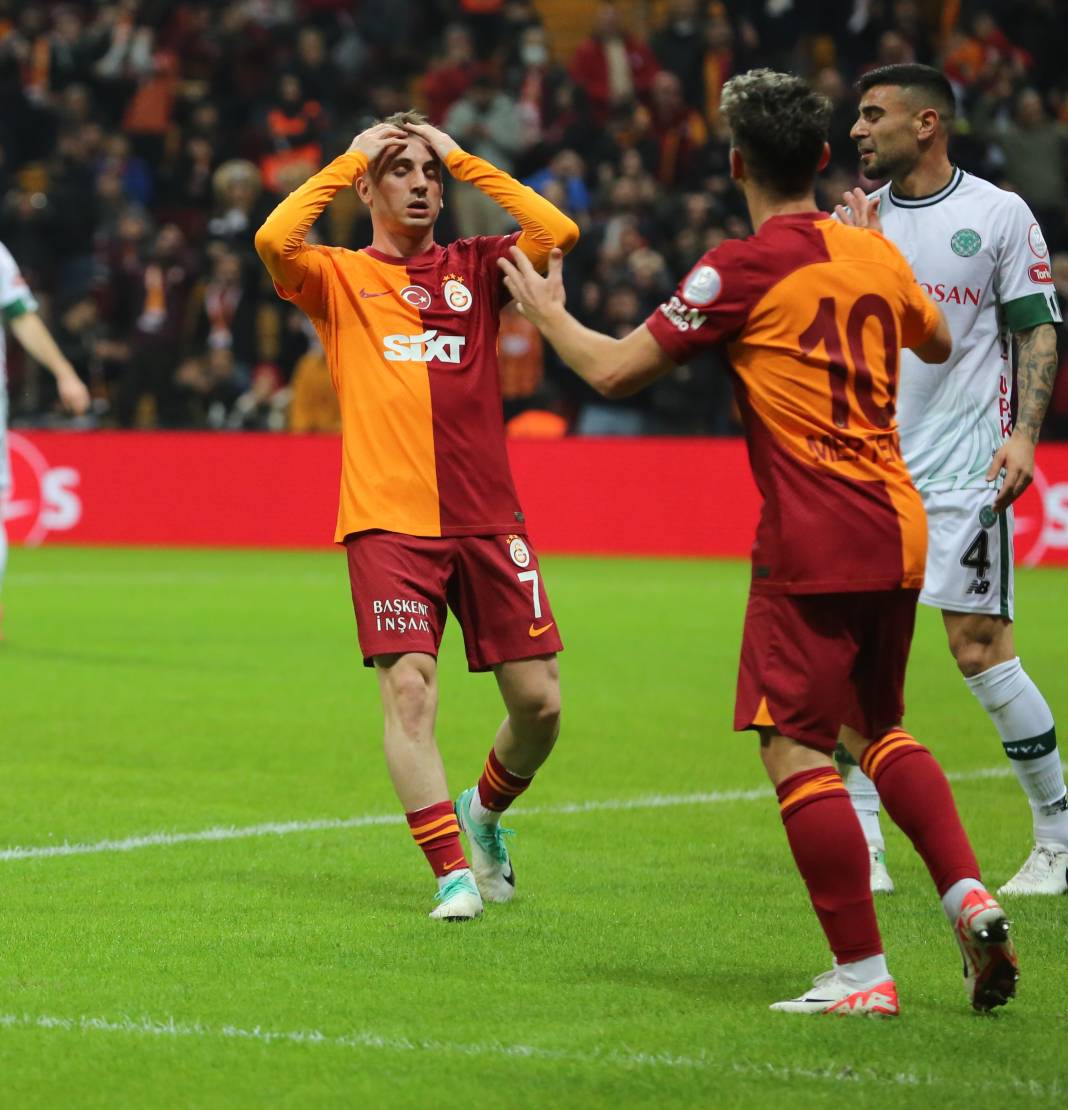 Galatasaray Konyaspor karşısında 3 golle güldü. Yarıştan kopmadı. Maçtan renkli görüntüler 11