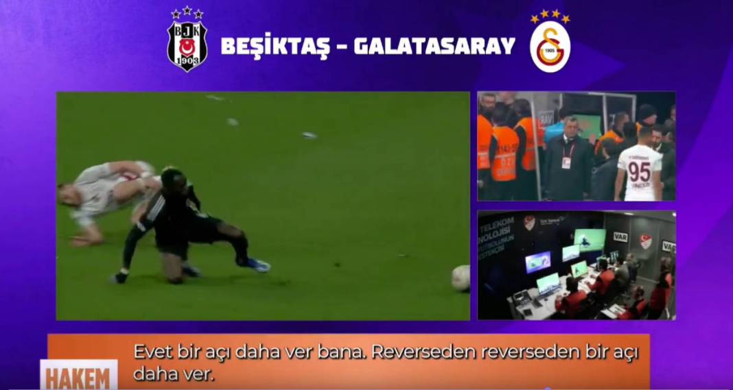 Kırmızı kart çok konuşulmuştu. Beşiktaş Galatasaray derbisinin VAR kayıtları açıklandı 8