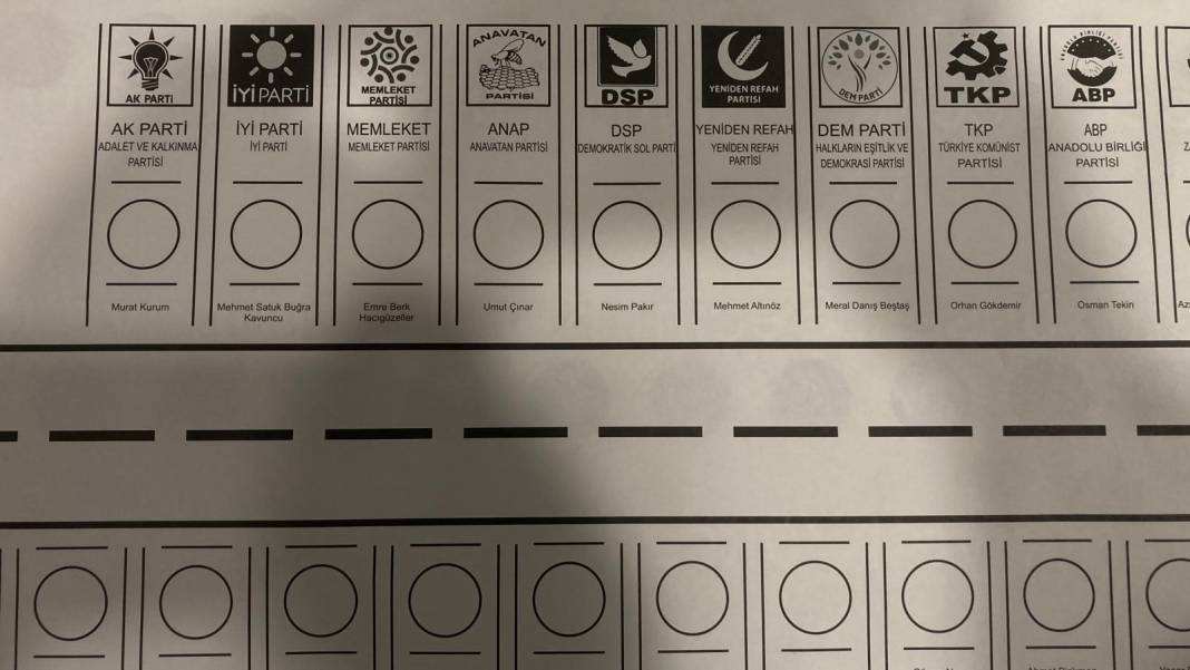 Yerel seçim oy pusulaları tanıtıldı! Yaklaşık 1 metre uzunluğunda... 3
