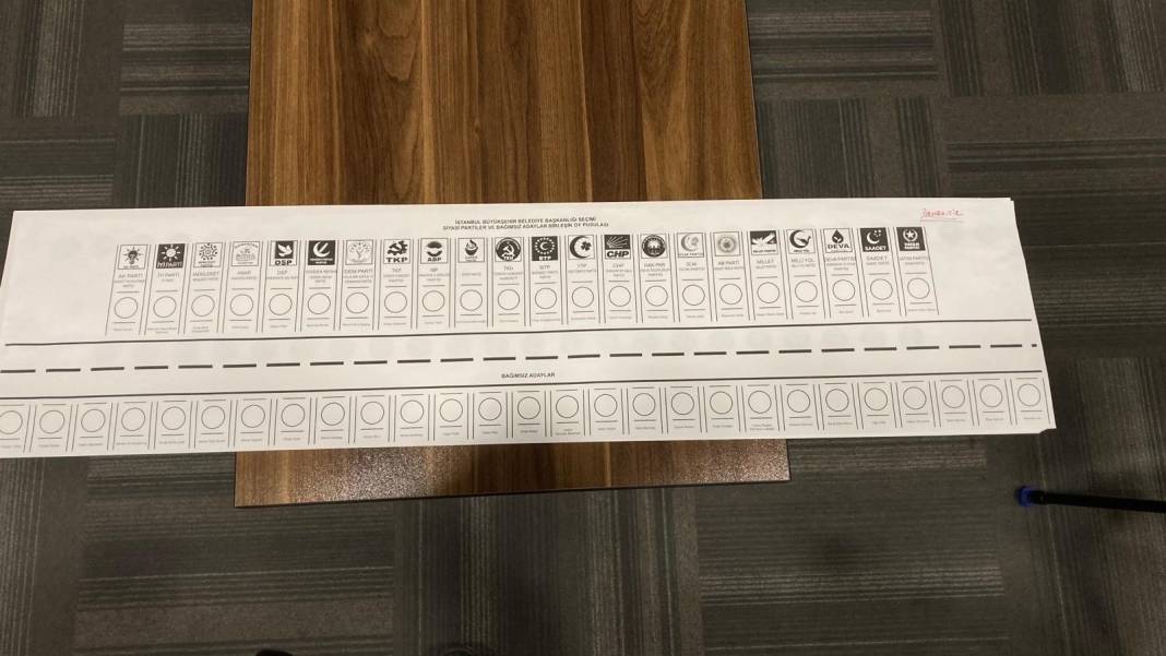 Yerel seçim oy pusulaları tanıtıldı! Yaklaşık 1 metre uzunluğunda... 2