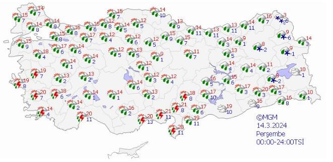 Meteorolojiden 3 bölgeye kuvvetli sağanak uyarısı 11