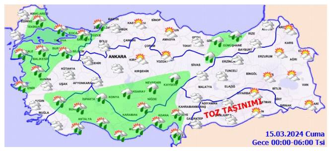 Meteorolojiden 3 bölgeye kuvvetli sağanak uyarısı 15