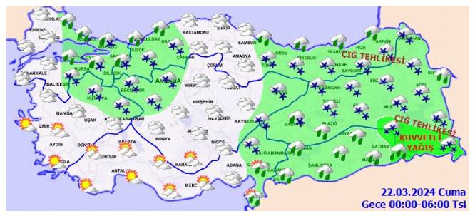 Meteorolojiden 'kar ve sağanak geliyor' uyarısı. 17 il için sarı kod yandı 17