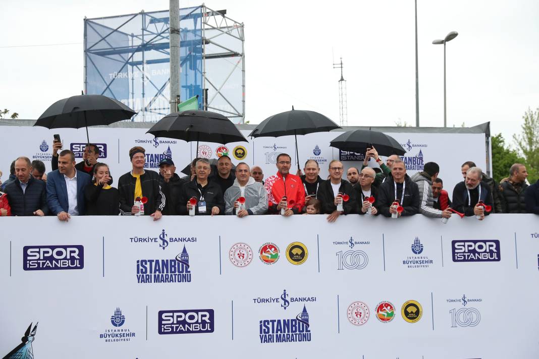 İstanbul Maratonu'nda yağmurla gelen rekor 7