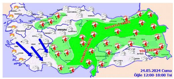 Meteoroloji hafta sonu planı yapanları üzdü. 17 ile kuvvetli sağanak geliyor 14