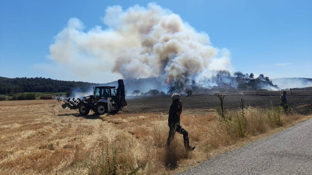 Çanakkale'deki orman yangını büyüyor. Bir köy boşaltıldı 6