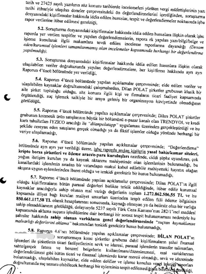 MASAK'tan çok tartışılacak Dilan Polat raporu. Dilan Polat derhal serbest bırakılmalı 11