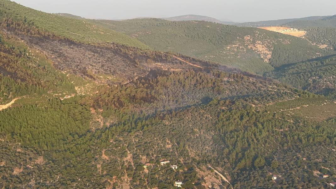 Bodrum'daki orman yangını 18 saat sonra söndürüldü 8