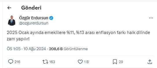 Emekliler yılbaşında ne kadar zam alacak? Özgür Erdursun hesapladı 7