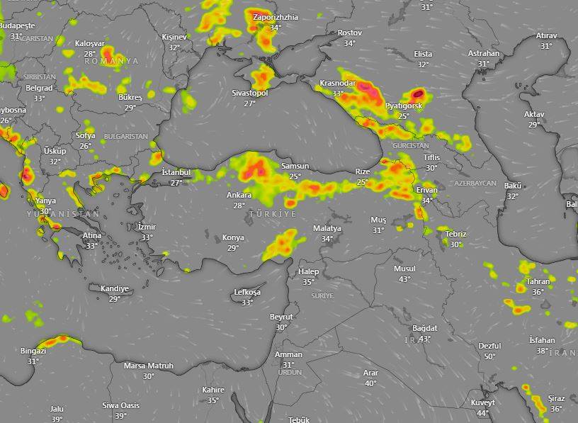 Meteoroloji saat verip 5 ili uyardı! Kuvvetli sağanak vuracak 16