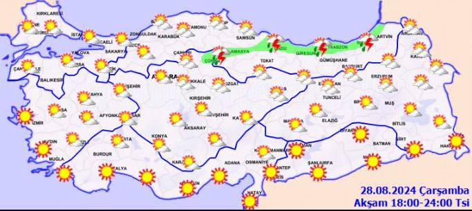 Meteoroloji saat verip 5 ili uyardı! Kuvvetli sağanak vuracak 33