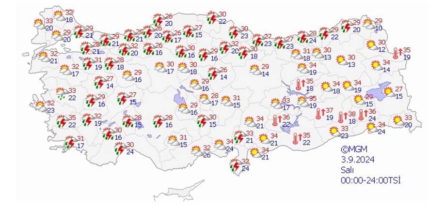 Sel geliyor. Meteoroloji bu kez 8 ili uyardı 7