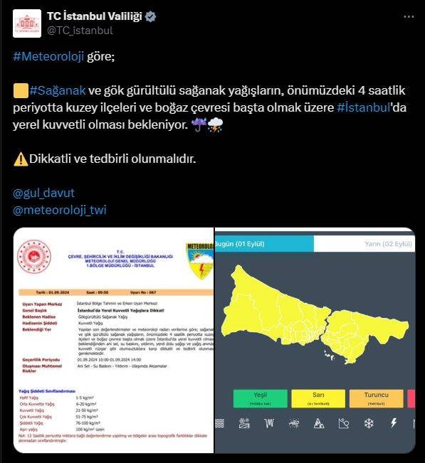 İstanbullular bu saatlere dikkat! Meteoroloji ve Valilik peş peşe uyardı 34