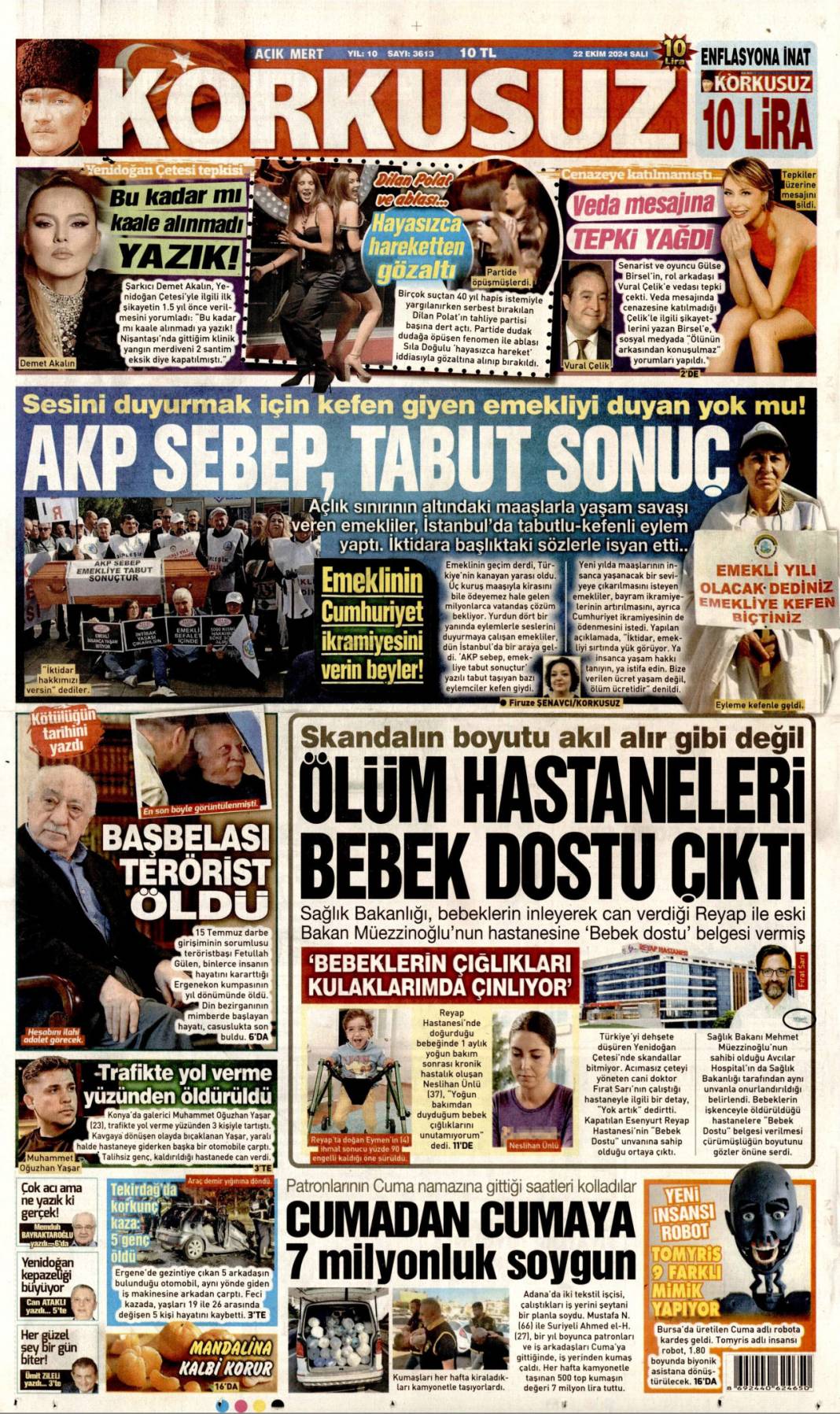 Teröristbaşı Gülen öldü! Gazete manşetleri haber nasıl gördü? (22 Ekim 2024) 20