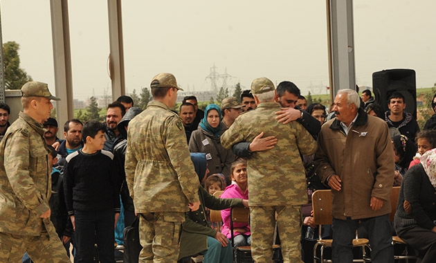 Mardin'de şehitler için askeri tören 8