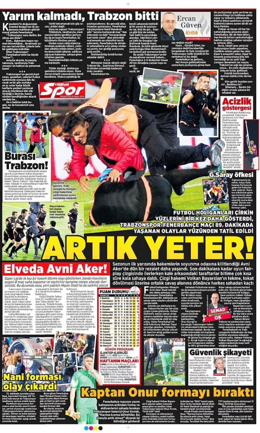 Günün Spor Manşetleri - 25 04 2016 15