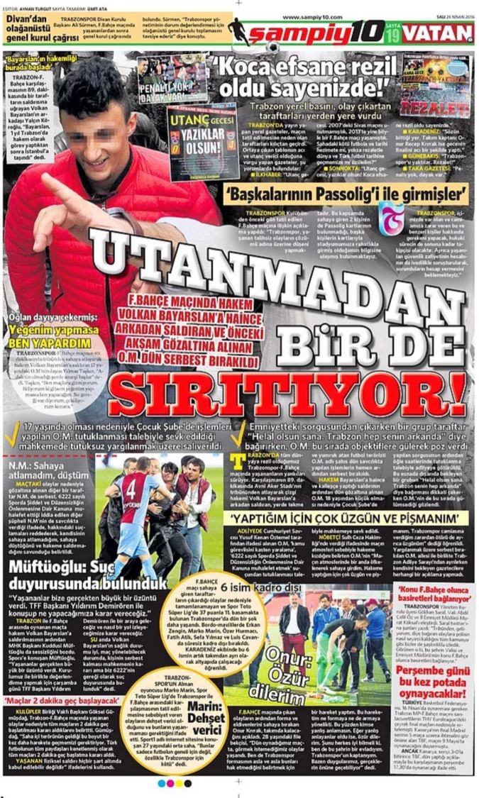 Günün Spor Manşetleri - 26 04 2016 9