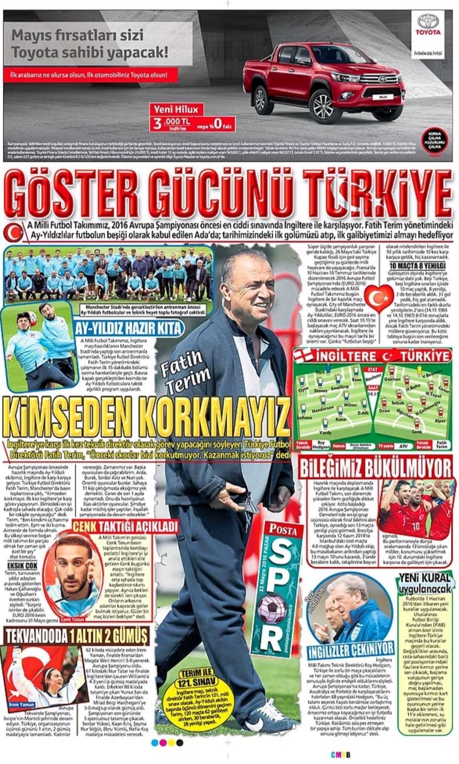 Günün Spor Manşetleri - 22 05 2016 9