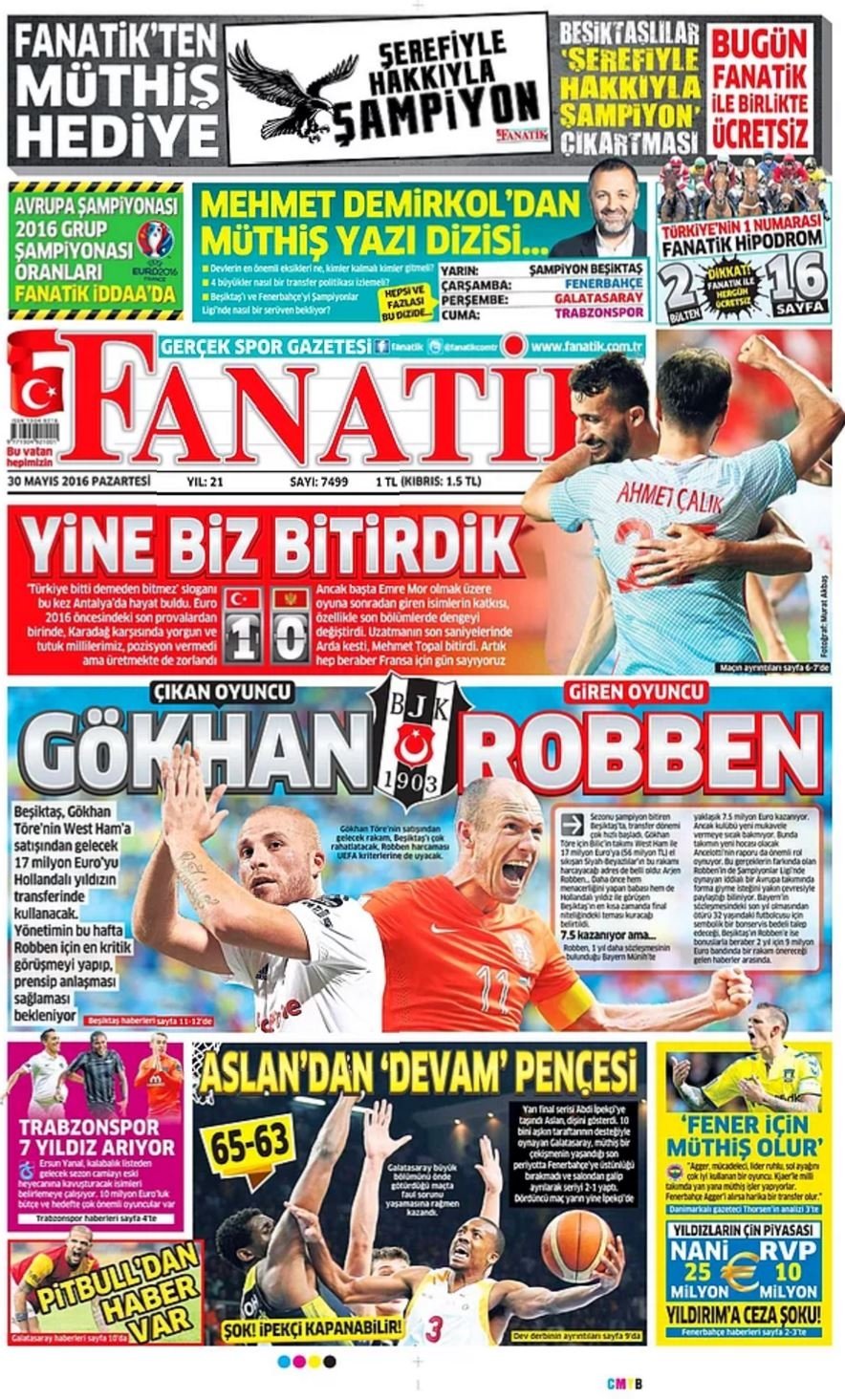 Günün Spor Manşetleri - 30 05 2016 4