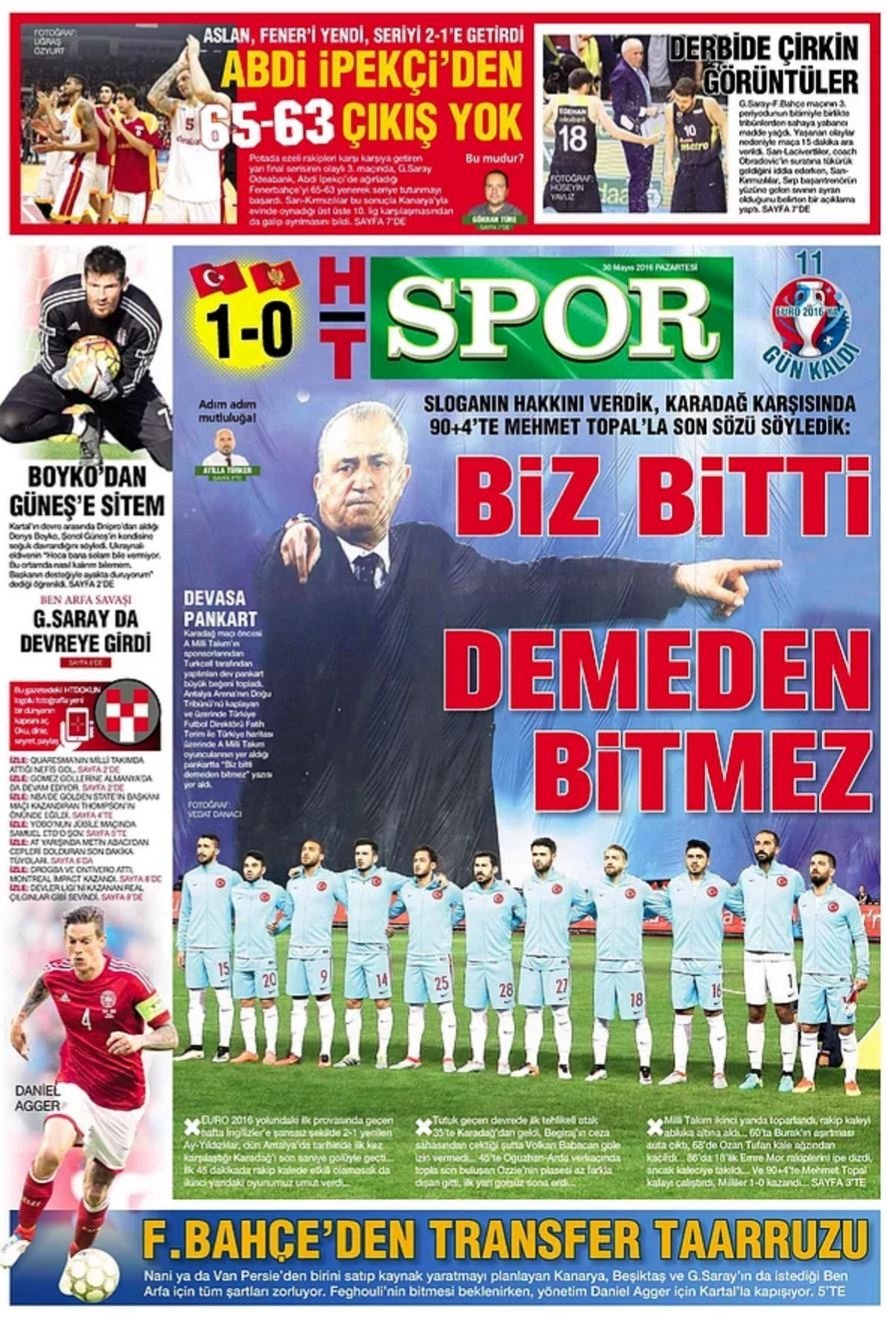 Günün Spor Manşetleri - 30 05 2016 6